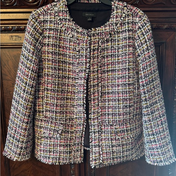 Ann Taylor Multicolor Tweed Blazer & Skirt Set - Picture 2 of 10